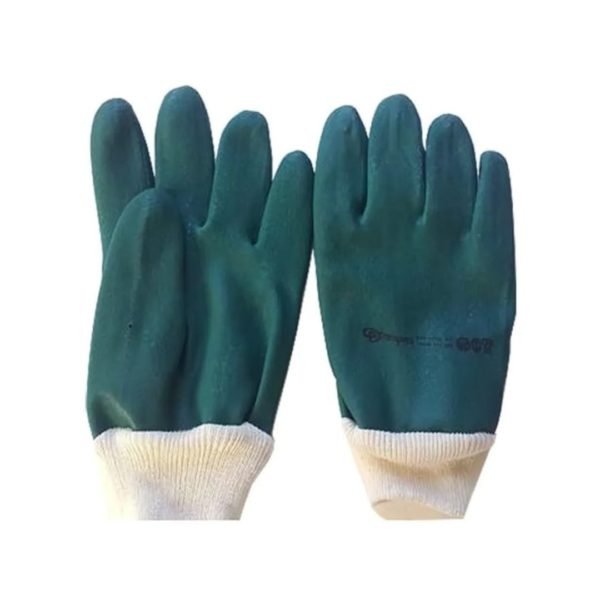 GUANTES NITRILO CON PUÑO TEJIDO